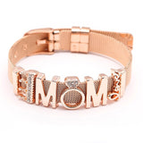 Jewelry The Perfect Match Mesh Bracelet Set with LOVE MOM Charms