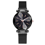 Starry Sky Stainless Steel Mesh Bracelet Watches For Women