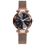 Starry Sky Stainless Steel Mesh Bracelet Watches For Women