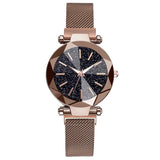 Starry Sky Stainless Steel Mesh Bracelet Watches For Women