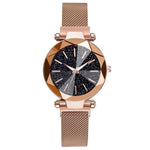 Starry Sky Stainless Steel Mesh Bracelet Watches For Women