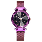 Starry Sky Stainless Steel Mesh Bracelet Watches For Women