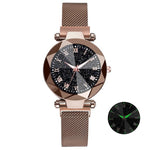 Starry Sky Stainless Steel Mesh Bracelet Watches For Women