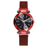 Starry Sky Stainless Steel Mesh Bracelet Watches For Women