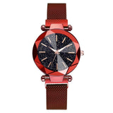 Starry Sky Stainless Steel Mesh Bracelet Watches For Women