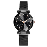 Starry Sky Stainless Steel Mesh Bracelet Watches For Women