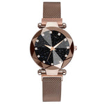 Starry Sky Stainless Steel Mesh Bracelet Watches For Women