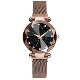 Starry Sky Stainless Steel Mesh Bracelet Watches For Women