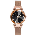 Starry Sky Stainless Steel Mesh Bracelet Watches For Women