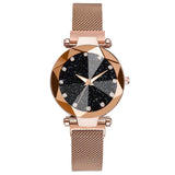 Starry Sky Stainless Steel Mesh Bracelet Watches For Women