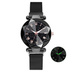 Starry Sky Stainless Steel Mesh Bracelet Watches For Women