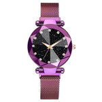 Starry Sky Stainless Steel Mesh Bracelet Watches For Women