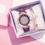 Women Watches Bracelet set Starry Sky