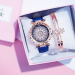 Women Watches Bracelet set Starry Sky