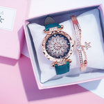 Women Watches Bracelet set Starry Sky