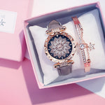 Women Watches Bracelet set Starry Sky
