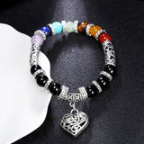 7 Chakra Bracelets Bangles Colors Mixed Healing Crystals Stone