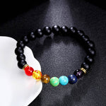 7 Chakra Bracelets Bangles Colors Mixed Healing Crystals Stone