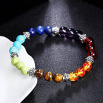 7 Chakra Bracelets Bangles Colors Mixed Healing Crystals Stone