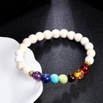 7 Chakra Bracelets Bangles Colors Mixed Healing Crystals Stone