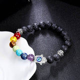 7 Chakra Bracelets Bangles Colors Mixed Healing Crystals Stone